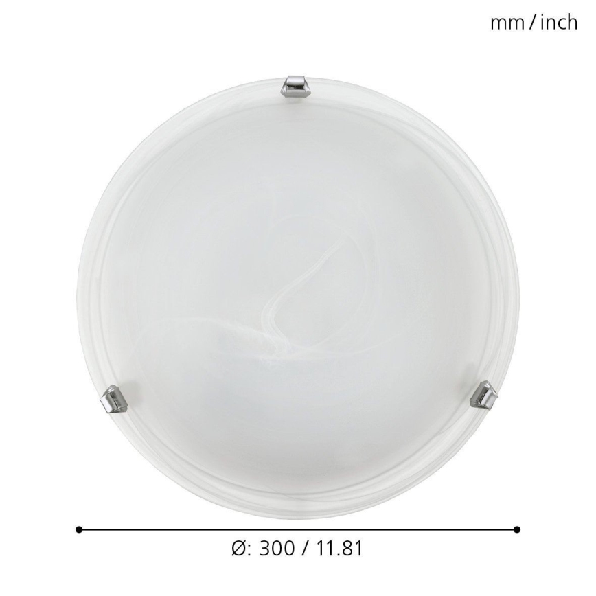 Eglo - Plafondlamp 1xE27/60W/230V, albasten glas