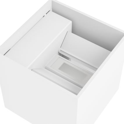 Eglo - Applique murale extérieure LED rechargeable et dimmable avec détecteur de mouvement et capteur crépusculaire LED/2,2W/5V IP44 blanc