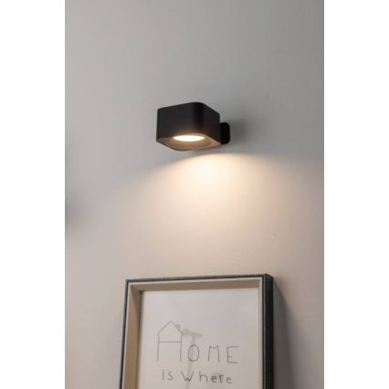 Eglo - Applique murale tactile LED rechargeable et dimmable, 5W/5V, 2700/4000/6500K, 2000 mAh, noire