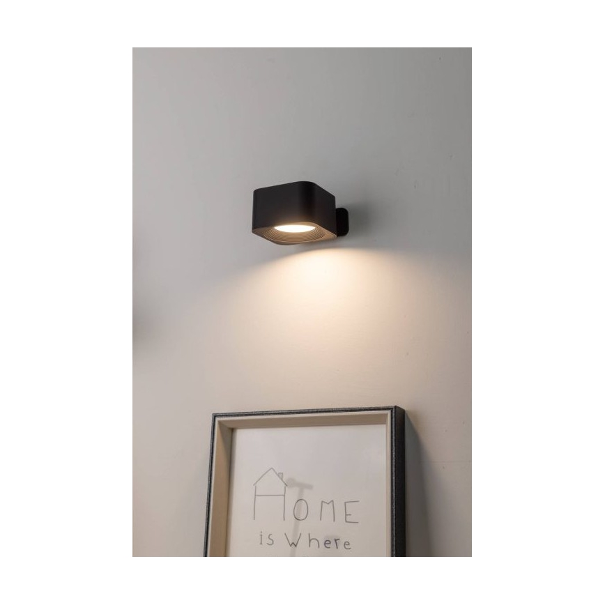 Eglo - Dimbare oplaadbare wandlamp met touchbediening LED/5W/5V 2700/4000/6500K 2000 mAh zwart