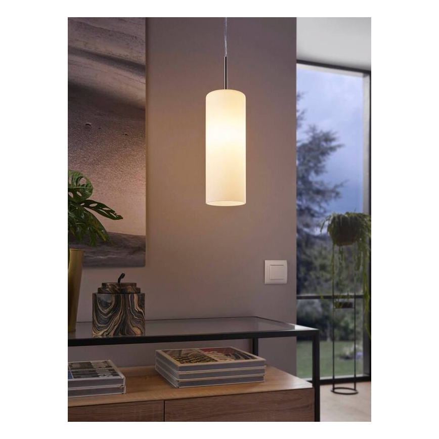 Eglo 75251 - LED RGB Hanglamp aan koord dimbaar ELLUNO-C E27/7,5W/230V