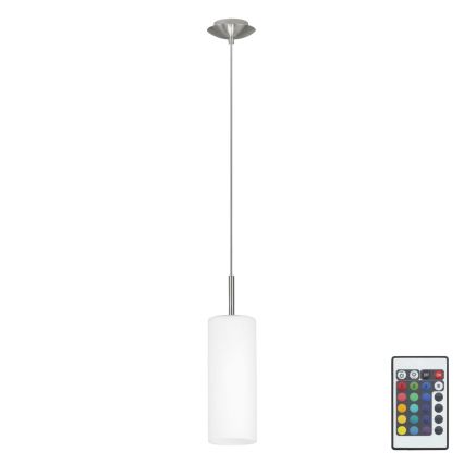 Eglo 75251 - Suspension filaire LED RGB à intensité variable ELLUNO-C E27/7,5W/230V + télécommande