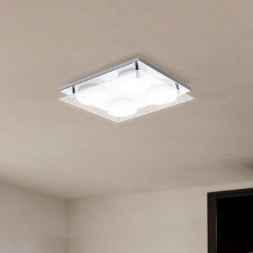 Eglo 75329 - LED-plafondlamp ABIOLA 4xLED/6W/230V glanzend chroom
