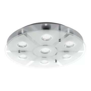 Eglo 75343 - Plafonnier LED dimmable CABO-SD 7xGU10/5W/230V Ø 46 cm chrome mat