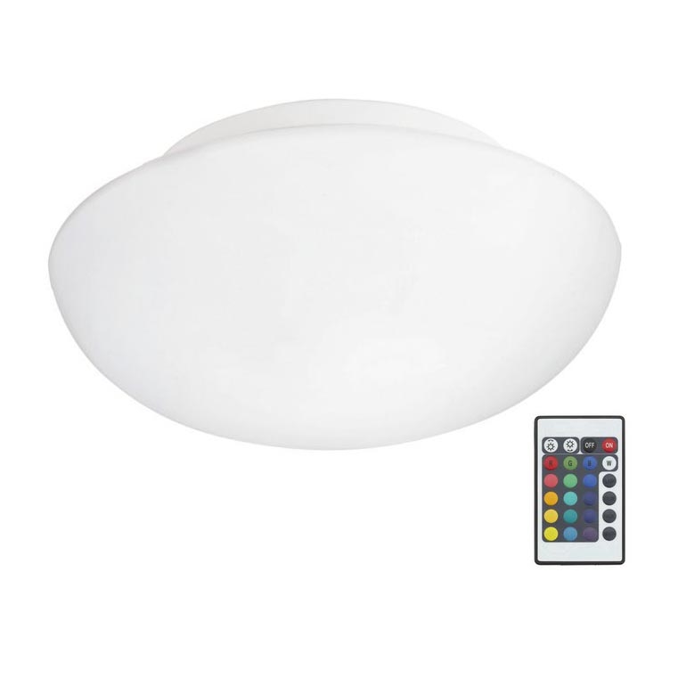 Eglo 75352 - Plafonnier à intensité variable LED RGB ELLA-C 2xE27/7,5W/230V + Télécommande