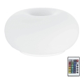 Eglo 75355 - Lampe de table LED RGB à intensité variable OPTICA-C 2xE27/7,5W/230V d. 28 cm + télécommande