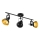 Eglo 75513 - Plafondspot THORNTON 3xE14/28W/230V zwart/goud