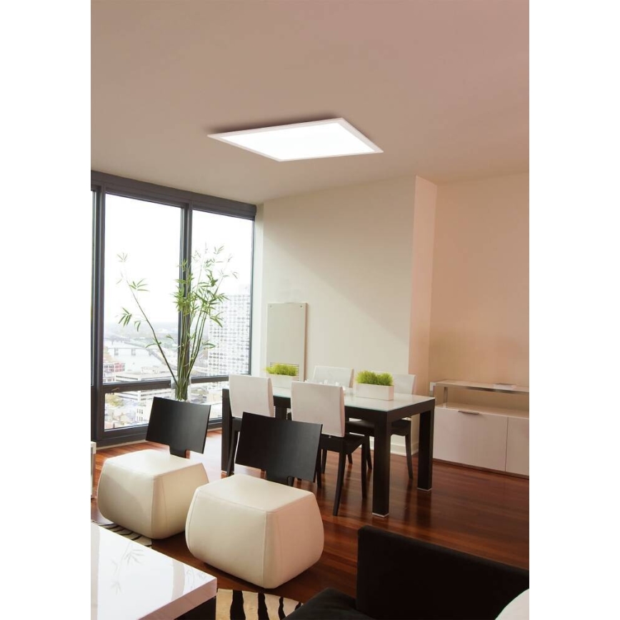 Eglo 75525 - Plafonier RGBW à intensité variable SALOBRENA LED/12W/230V + télécommande