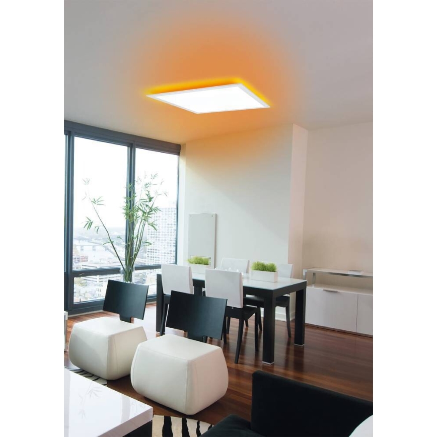 Eglo 75525 - Plafonier RGBW à intensité variable SALOBRENA LED/12W/230V + télécommande