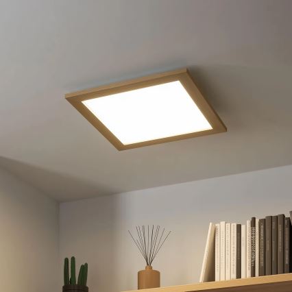 Eglo 75643 - LED Plafondlamp CALEMAR LED/19W/230V 4000K 43,7 x 43,7 cm eiken