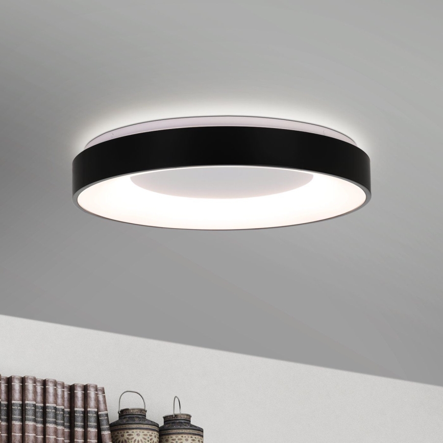 Eglo 75661 - Plafonnier à intensité variable LED JUTIO 4xLED/8,1W/230V noir + télécommande