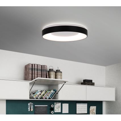 Eglo 75661 - Plafonnier à intensité variable LED JUTIO 4xLED/8,1W/230V noir + télécommande