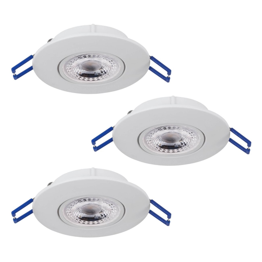 Eglo 75763 - LOT 3x Spot encastrable ZUJAR LED/3,4W/230V blanc