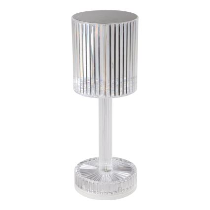 Eglo - LED RGB dimbare oplaadbare tafellamp LED/800 mAh transparant