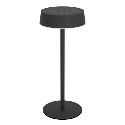 Eglo - LED dimbare zonne-oplaadbare aanraaktafellamp LED/3W/5V 3000-6000K 1800 mAh IP44 zwart