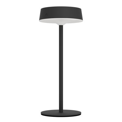 Eglo - LED dimbare zonne-oplaadbare aanraaktafellamp LED/3W/5V 3000-6000K 1800 mAh IP44 zwart