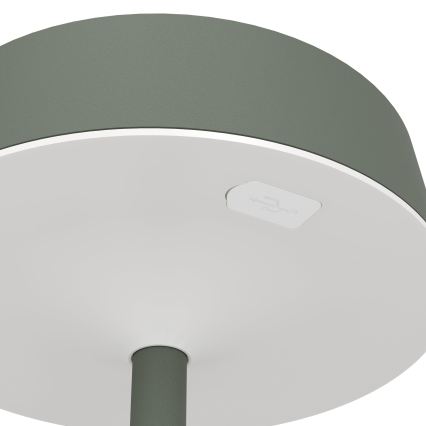 Eglo - Dimbare, zonne-oplaadbare LED-aanraaktafellamp 3W/5V 3000-6000K 1800 mAh IP44 groen