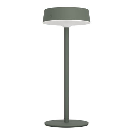 Eglo - Dimbare, zonne-oplaadbare LED-aanraaktafellamp 3W/5V 3000-6000K 1800 mAh IP44 groen
