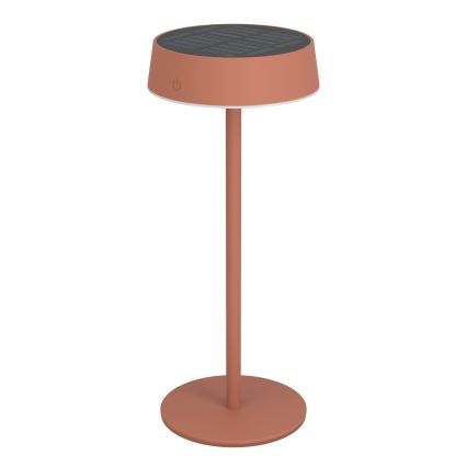 Eglo - Lampe de table LED tactile, dimmable et rechargeable par énergie solaire, LED/3W/5V 3000-6000K 1800 mAh IP44 orange