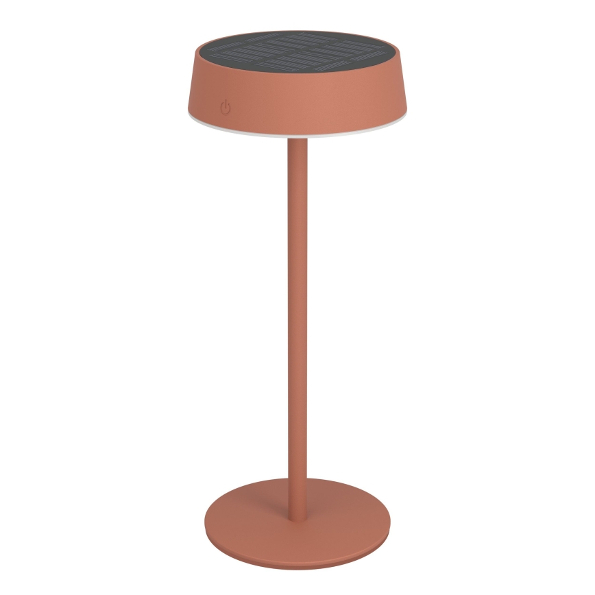 Eglo - Lampe de table LED tactile, dimmable et rechargeable par énergie solaire, LED/3W/5V 3000-6000K 1800 mAh IP44 orange