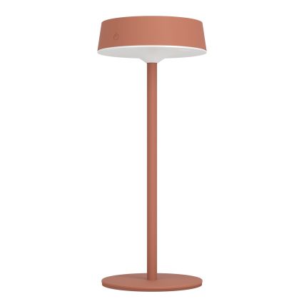 Eglo - Lampe de table LED tactile, dimmable et rechargeable par énergie solaire, LED/3W/5V 3000-6000K 1800 mAh IP44 orange