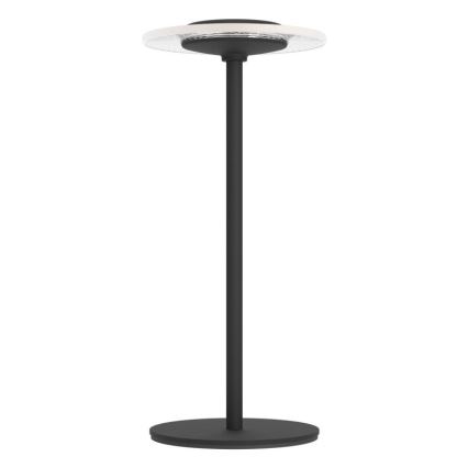 Eglo - Lampe de table tactile rechargeable LED RGBW dimmable, 5 V, 2000 mAh, noire