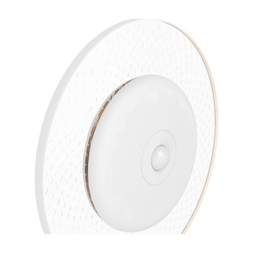 Eglo - LED RGBW dimbare oplaadbare wandlamp met bewegings- en schemersensor LED/5V 2000 mAh wit + afstandsbediening