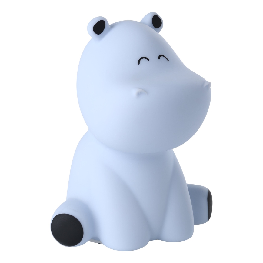 Eglo - LED RGBW oplaadbaar kinder-nachtlampje met aanraakbediening LED/5W/5V 1200 mAh nijlpaard