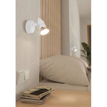 Eglo 780447 - Spot mural LED SABADELL 1xGU10/2,8W/230V 3000K blanc