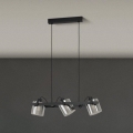 Eglo 780478 - Suspension filaire CALERINO 3xE27/40W/230V noir