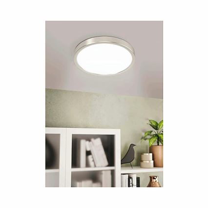 Eglo 78674 - LED plafondlamp FUEVA LED/20,5W/230V Ø 28,5 cm mat chroom