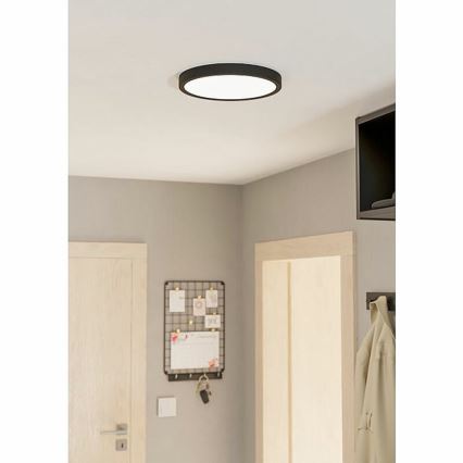 Eglo 78677 - Plafonnier LED FUEVA LED/20,5W/230V Ø 28,5 cm noir