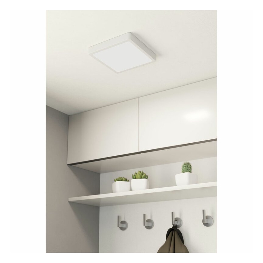 Eglo 78679 - Plafonnier LED FUEVA LED/17W/230V 21x21 cm blanc