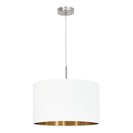 Eglo 78695 - Hanglamp aan een koord PASTERI 1xE27/60W/230V wit