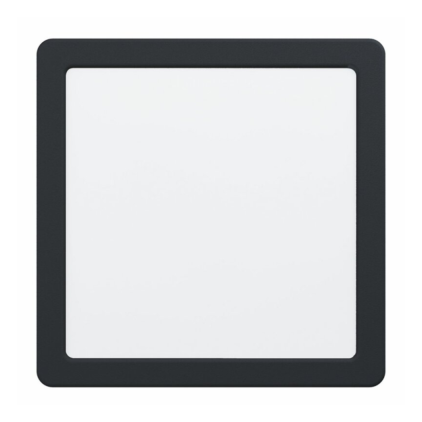 Eglo 78814 - plafonnier LED FUEVA LED/17W/230V 21x21 cm noir