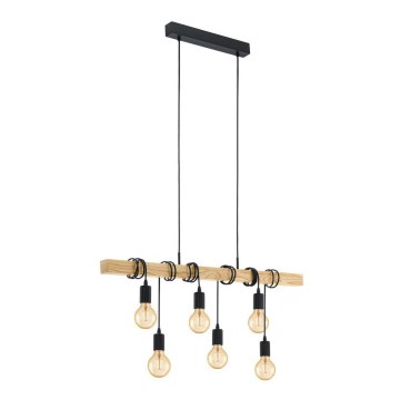 Eglo 78937 - Hanglamp aan koord TOWNSHEND 6xE27/60W/230V