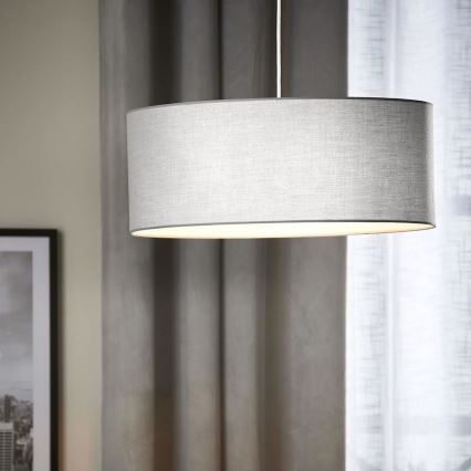 Eglo 79067 - Hanglamp aan kabel SITIA 3xE27/60W/230V grijs