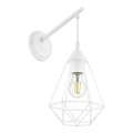 Eglo 79084 - Wandlamp BYRON 1xE27/60W/230V wit