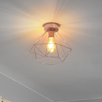 Eglo 79256 - Hanglamp voor Oppervlakte Montage BYRON 1xE27/60W/230V koper