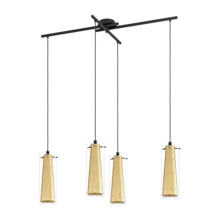 Eglo 79344 - Suspension filaire PINTO GOLD 4xE27/40W/230V doré
