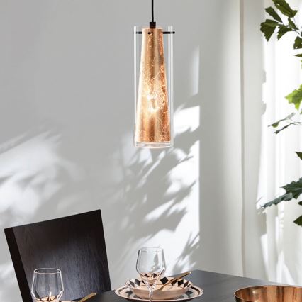 Eglo 79344 - Suspension filaire PINTO GOLD 4xE27/40W/230V doré