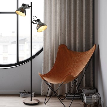 Eglo 79369 - Vloerlamp BARNSTAPLE 2xE27/40W/230V