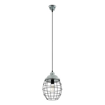 Eglo 79435 - Hanglamp aan kabel BAMPTON 1xE27/60W/230V grijs/zwart