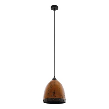 Eglo 79441 - Hanglamp aan kabel REDHILL 1xE27/60W/230V bruin