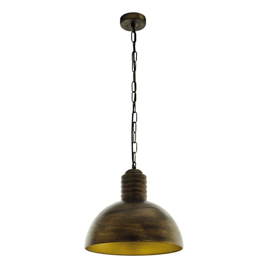 Eglo 79442 - Hanglamp aan ketting GOLDING 1xE27/60W/230V patina