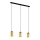 Eglo 79461 - Suspension sur câble BOLSANO 3xE27/28W/230V doré/noir