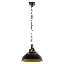 Eglo 79463 - Hanglamp aan een ketting PETRITOLI 1xE27/60W/230V zwart