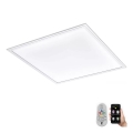 Eglo 79467 - Dimbare LED Plafondlamp POZZALLO LED/21W/230V 2700-6500K 45x45 cm wit + afstandsbediening