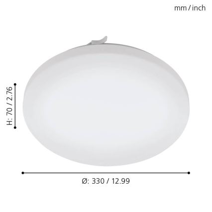 Eglo 79523 - LED Badkamer plafondlamp TUSCOLA LED/14,6W/230V IP44