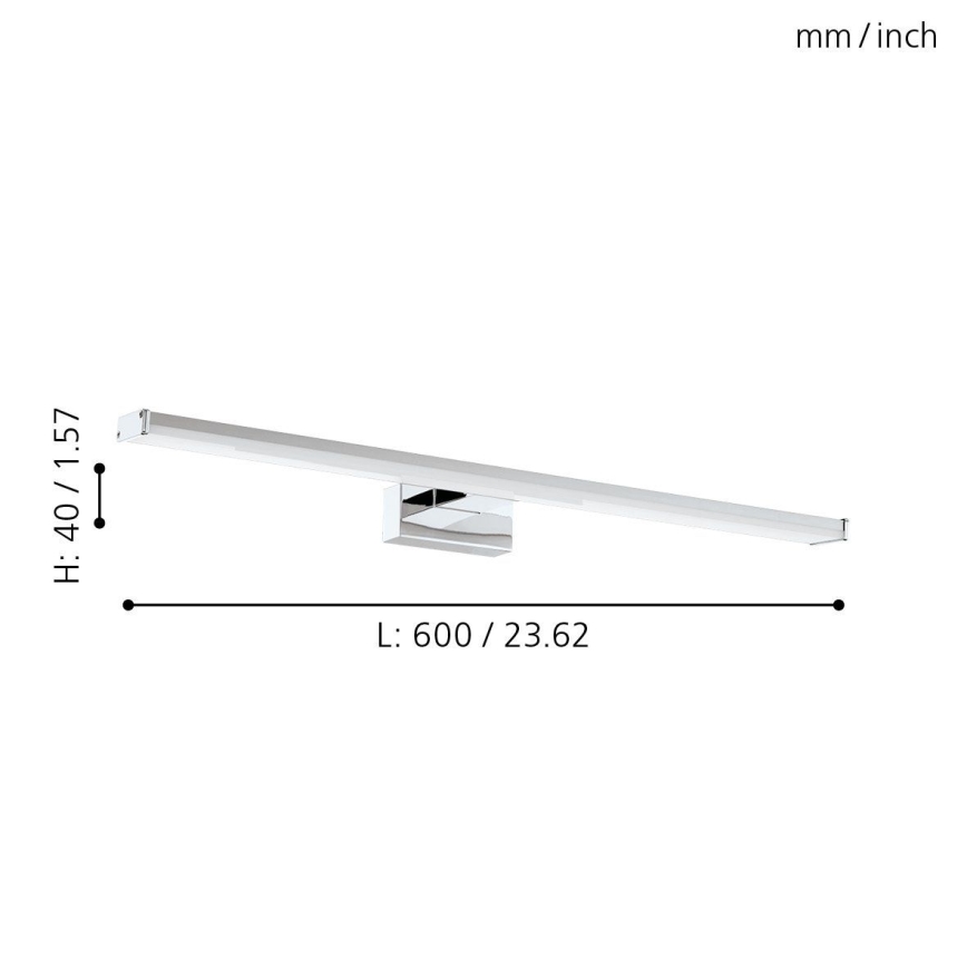 Eglo 79533 - LED Badkamer spiegelverlichting SARNOR LED/11W/230V 60 cm IP44 glanzend chroom